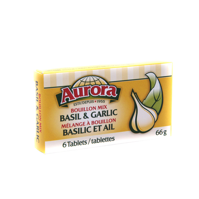 Aurora Basil/Garlic Bouillon Cubes 66g