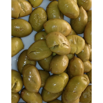 In Store Made Cracked Green Olives
