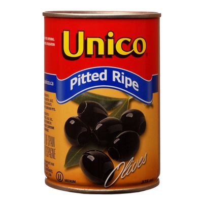 Unico Pitted Ripe Olives 375ml