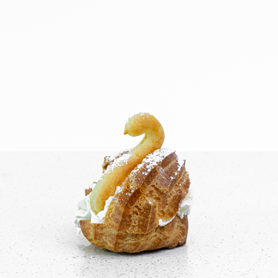 Pastry Swan With Cream