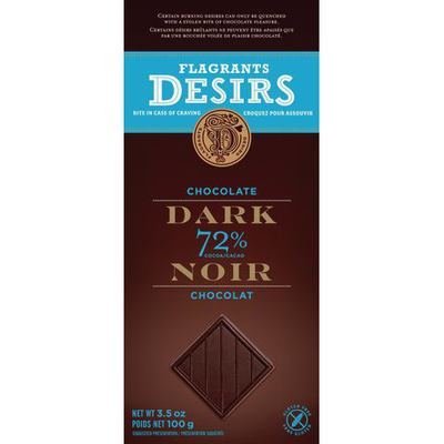 Flagrants Desirs 72% Dark Chocolate  100g