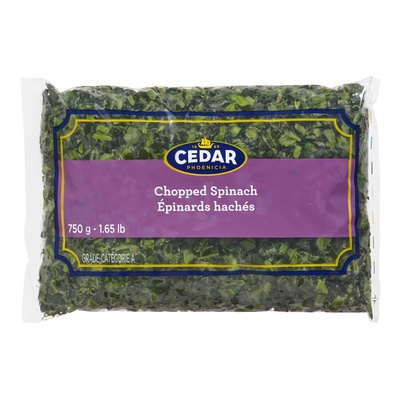 Cedar Phoenicia Chopped Frozen Spinach 750g
