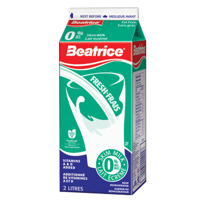 Beatrice 0% M.F. Skim Milk 2L