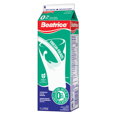 Beatice 0% M.F. Skim Milk 1L