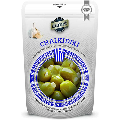 Dumet Chalkidiki Greek Olives With Almonds 375g