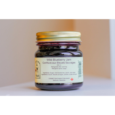 Crampton's Manitoba Maid Wild Blueberry Jam 250ml