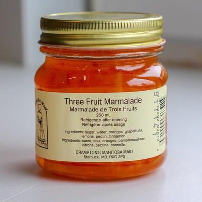 Crampton's Manitoba Maid Three Fruit Marmalade 250ml