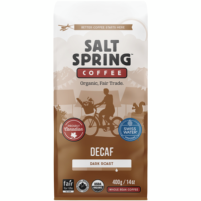 Salt Spring Coffee Decaf Dark Roast 400g