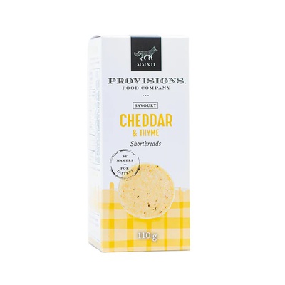 Provisions Cheddar & Thyme Shortbreads Ontario 110g