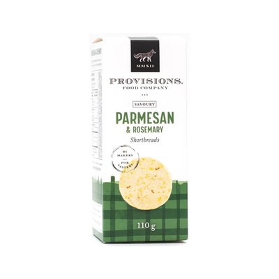 Provisions Parmesan & Rosemary Shortbreads Ontario 110g