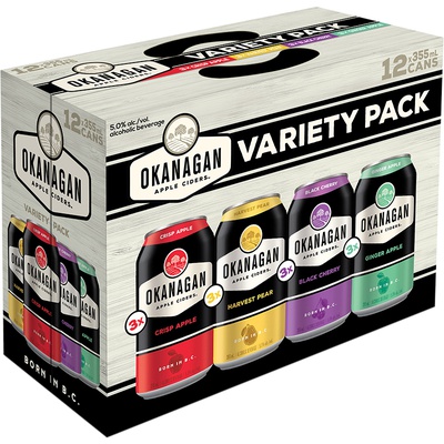 Okanagan Cider Variety Pack British Columbia 12x355ml