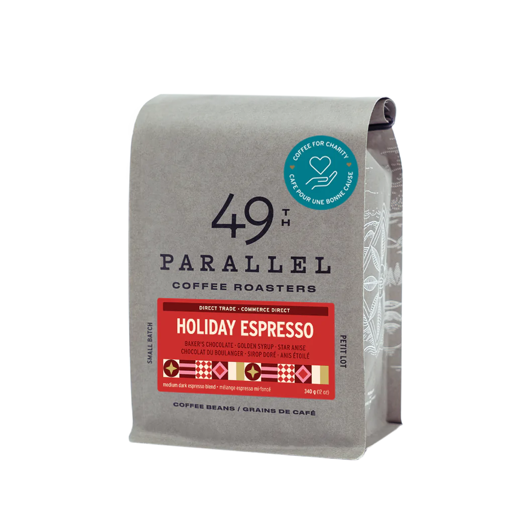 49th Parallel Coffee Roasters Holiday Espresso 340g | Piazza Denardi